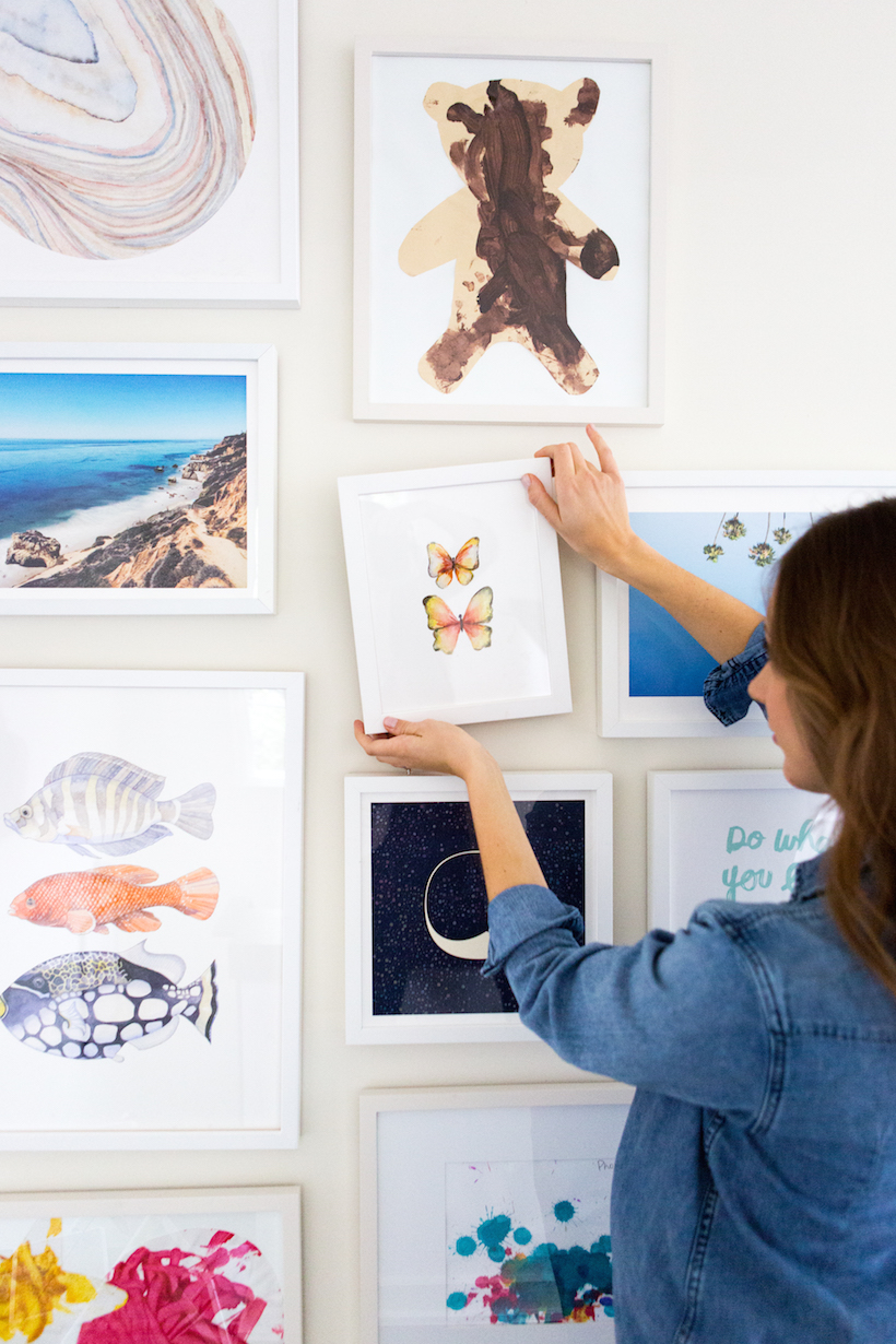 How to Design a Kids’ Gallery Wall (& an art giveaway!)
